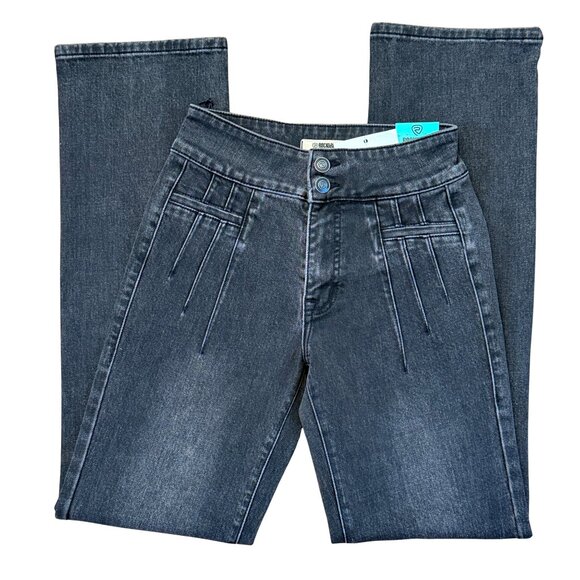 NEW Rock & Roll Denim Highrise Welt Pocket Black Wash Bootcut Jeans – Size 26x3 - Picture 1 of 8